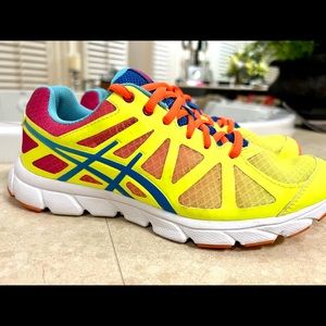ASICS Women's Size 7.5 GEL CENTAURI Flash Yellow Blueberry Punch T3N6N